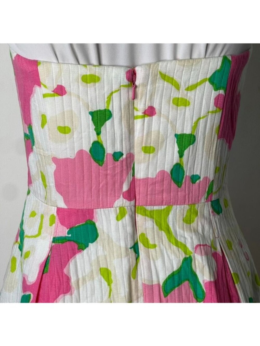 Lilly Pulitzer Dress 4 It Can Be Arranged Pink Blossom Strapless Pockets Mini - Picture 6 of 9